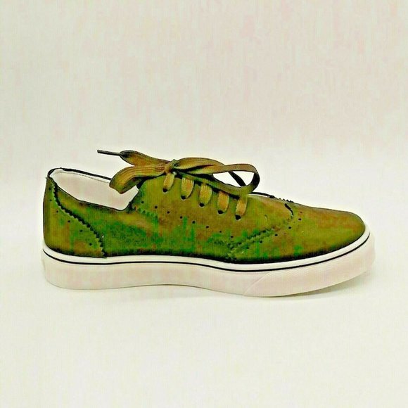 Womens Lace Up Flat Heel Wingtip Sneaker‎  NEW - Picture 2 of 8
